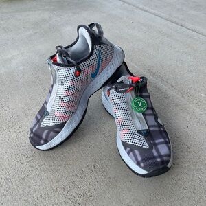 Nike PG 4 Football Grey Plaid shoe!